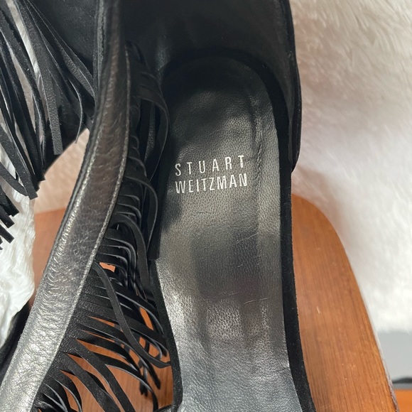 Stuart Weitzman black suede Heels size 10 - Picture 3 of 7